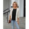 imageBlooming Jelly Womens Dressy Casual Blouses Business Ruffle Short Sleeve Tops Summer Crew Neck Peplum ShirtsBlack