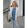imageBlooming Jelly Womens Dressy Casual Blouses Business Ruffle Short Sleeve Tops Summer Crew Neck Peplum ShirtsTurquoise