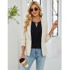 imageBlooming Jelly Womens Dressy Casual Blouses Keyhole Business Work Tops 34 Ruffle Sleeve Pleated Summer Shirts 2025Black