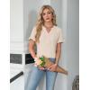 imageBlooming Jelly Womens Dressy Casual Tops Business Work Blouses Bell Short Sleeve Button Down Shirts 2025 Summer OutfitsApricot