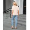 imageBlooming Jelly Womens Dressy Casual Tops Business Work Blouses Bell Short Sleeve Button Down Shirts 2025 Summer OutfitsApricot