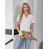 imageBlooming Jelly Womens Dressy Casual Tops Business Work Blouses Bell Short Sleeve Button Down Shirts 2025 Summer OutfitsWhite
