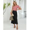 imageBlooming Jelly Womens Dressy Casual Tops Petal Sleeve Work Shirts Pleated Business Summer Outfits 2025Pink