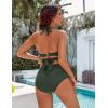 imageBlooming Jelly Womens Tummy Control Bathing Suits Modest High Waisted Bikini Sets Cute Halter 2 Piece Swim Suit 2025Green