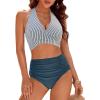 Striped Blue