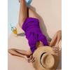 imageBlooming Jelly Womens Tummy Control Swimsuits Slimming Cute One Piece Bathing Suit Ruffle V Neck SwimwearPurple