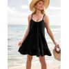 imageBlooming Jelly Womens Beach Cover Up Dress Flowy Spaghetti Strap Sleeveless Swimsuit Coverup Cute Summer Vacation SundressBlack