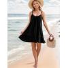 imageBlooming Jelly Womens Beach Cover Up Dress Flowy Spaghetti Strap Sleeveless Swimsuit Coverup Cute Summer Vacation SundressBlack