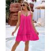 imageBlooming Jelly Womens Beach Cover Up Dress Flowy Spaghetti Strap Sleeveless Swimsuit Coverup Cute Summer Vacation SundressHot Pink