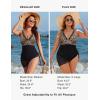 imageBlooming Jelly Womens One Piece Swimsuit Tummy Control Swim Dress Modest Bathing Suit Mesh Sarong Wraps Swim SuitsLeopard and Black