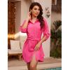 imageBlooming Jelly Womens Swimsuit Coverup Bikini Bathing Suit Cover Up Tie Side Beach Dress ShirtPink