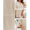 imageBlooming Jelly Womens Swimsuit Coverup Button Down Bathing Suit Cover Up Tie Swim Beach Cover UpsApricot