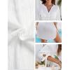 imageBlooming Jelly Womens Swimsuit Coverup Button Down Bathing Suit Cover Up Tie Swim Beach Cover UpsWhite