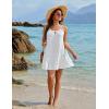 imageBlooming Jelly Women Swimsuit Coverup Summer Bathing Suit Cover Up Flowy Halter Casual Beach DressWhite