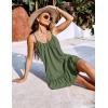 imageBlooming Jelly Womens Bathing Suit Cover Up Swim Beach Dresses Cover Ups Spaghetti Straps Swimsuit Coverups 2025Army Green