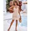 imageBlooming Jelly Womens Bathing Suit Cover Up Swim Beach Dresses Cover Ups Spaghetti Straps Swimsuit Coverups 2025Beige