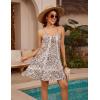 imageBlooming Jelly Womens Bathing Suit Cover Up Swim Beach Dresses Cover Ups Spaghetti Straps Swimsuit Coverups 2025Leopard