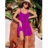 imageBlooming Jelly Womens Bathing Suit Cover Up Swim Beach Dresses Cover Ups Spaghetti Straps Swimsuit Coverups 2025Purple