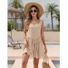 imageBlooming Jelly Womens Swimsuit Coverup Bathing Suit Swim Beach Cover Ups Swimwear Flowy Summer Dress Vacation Swim Suits 2025Apricot