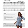 imageBlooming Jelly Womens Swimsuit Coverups White Chiffon Bikini Swimwear Beach Cover Up Dress ShirtHaze Blue