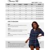 imageBlooming Jelly Womens Swimsuit Coverups White Chiffon Bikini Swimwear Beach Cover Up Dress ShirtMidnight Blue