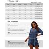 imageBlooming Jelly Womens Swimsuit Coverups White Chiffon Bikini Swimwear Beach Cover Up Dress ShirtNavy Blue