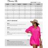imageBlooming Jelly Womens Swimsuit Coverups White Chiffon Bikini Swimwear Beach Cover Up Dress ShirtSmall Dotred