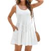 imageBlooming Jelly Womens Swimsuit Coverup Bathing Suit Swim Beach Cover Ups Swimwear Flowy Summer Dress Vacation Swim Suits 2025White