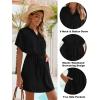 imageBlooming Jelly Womens Bathing Suit Cover Up Swim Swimsuit Coverup Button Down Beach Dress Swimwear Cover Ups 2024Black