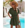 imageBlooming Jelly Womens Bathing Suit Cover Up Swim Swimsuit Coverup Button Down Beach Dress Swimwear Cover Ups 2024Green