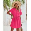 imageBlooming Jelly Womens Bathing Suit Cover Up Swim Swimsuit Coverup Button Down Beach Dress Swimwear Cover Ups 2024Hot Pink