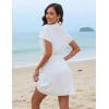 imageBlooming Jelly Womens Bathing Suit Cover Up Swim Swimsuit Coverup Button Down Beach Dress Swimwear Cover Ups 2024White