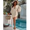 imageBlooming Jelly Womens Swimsuit Coverup V Neck Chiffon Bathing Suit Beach Dress Flowy Swim Bikini Cover UpApricot
