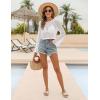 imageBlooming Jelly Women Swim Cover Up Beach Dress Crochet Swimsuit Coverup Sets Drawstring Summer Vacation Outfits 2024White