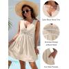 imageBlooming Jelly Womens Swimsuit Coverup Beach Bathing Suit Cover Up Color Block Sundress Summer Tank Dress with PocketsApricot