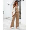 imageBlooming Jelly Women Dressy Jumpsuits One Piece Business Casual outfits Ruffle Sleeve V Neck Belted Summer RompersKhaki