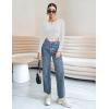 imageBlooming Jelly Womens Long Sleeve Bodysuit V Neck Sexy Tops Slimming Body Suits Clothes 2023White02