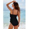 imageBlooming Jelly Womens One Piece Swimsuit Slimming Modest Bathing Suit Full Coverage Ruffle Swim Suits 2025 SwimwearBlack