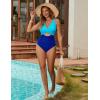 imageBlooming Jelly Womens One Piece Swimsuits Push Up Tummy Control Bathing Suit Cutout Ruched Slimming Swim Suits 2025Lake Royal Blue