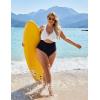 imageBlooming Jelly Womens One Piece Swimsuits Push Up Tummy Control Bathing Suit Cutout Ruched Slimming Swim Suits 2025White  Black