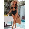 imageBlooming Jelly Womens One Piece Swimsuit Tummy Control Bathing Suit Sexy Flattering Cheeky High Cut Out Cute Ladies SwimwearBlack