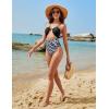 imageBlooming Jelly Womens One Piece Swimsuit Tummy Control Bathing Suit Sexy Flattering Cheeky High Cut Out Cute Ladies SwimwearBlack Zebra