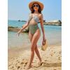 imageBlooming Jelly Womens One Piece Swimsuit Tummy Control Bathing Suit Sexy Flattering Cheeky High Cut Out Cute Ladies SwimwearOlive Green