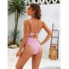 imageBlooming Jelly Womens One Piece Swimsuit Tummy Control Bathing Suit Sexy Flattering Cheeky High Cut Out Cute Ladies SwimwearRed Gingham