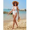 imageBlooming Jelly Womens One Piece Swimsuit Tummy Control Bathing Suit Sexy Flattering Cheeky High Cut Out Cute Ladies SwimwearWhite