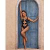 imageBlooming Jelly Womens One Piece Swimsuits O Ring Cheeky Bathing Suit Sexy Cut Out Swim Suit High Cut Cute Swimwear 2025Black