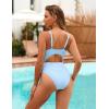 imageBlooming Jelly Womens One Piece Swimsuits O Ring Cheeky Bathing Suit Sexy Cut Out Swim Suit High Cut Cute Swimwear 2025Blue