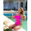 imageBlooming Jelly Womens Sexy One Piece Swimsuit Cut Out Monokini Swimsuits Slimming Bathing Suit Cheeky High Cut SwimwearHot Pink
