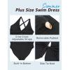 imageBlooming Jelly Womens Plus Size Bathing Suit One Piece Swimsuit Tummy Control Swim Dress Modest Full Coverage Swim Suits 2025Black
