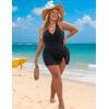 imageBlooming Jelly Womens Plus Size Bathing Suit One Piece Swimsuit Tummy Control Swim Dress Modest Full Coverage Swim Suits 2025Black
